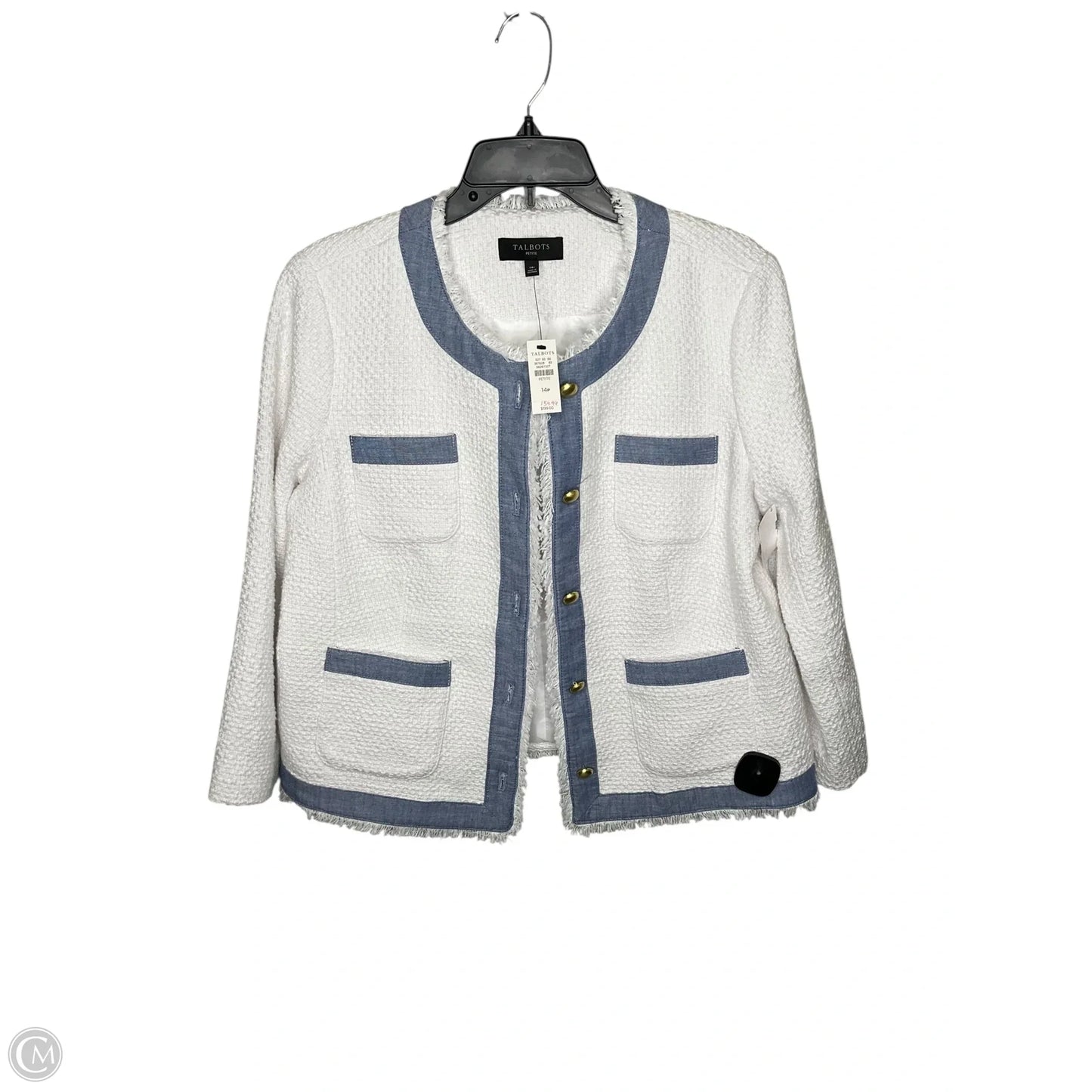 Blazer By Talbots In White, Size: 14p