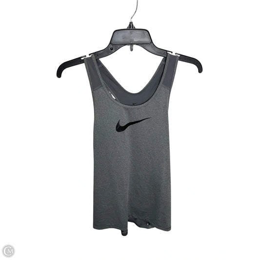 Athletic Tank Top By Nike Apparel In Grey, Size: M