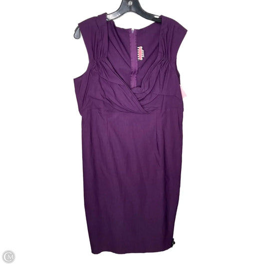 Dress Casual Midi By Clothes Mentor In Purple, Size: 3x