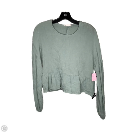 Top Long Sleeve By Altard State In Green, Size: S