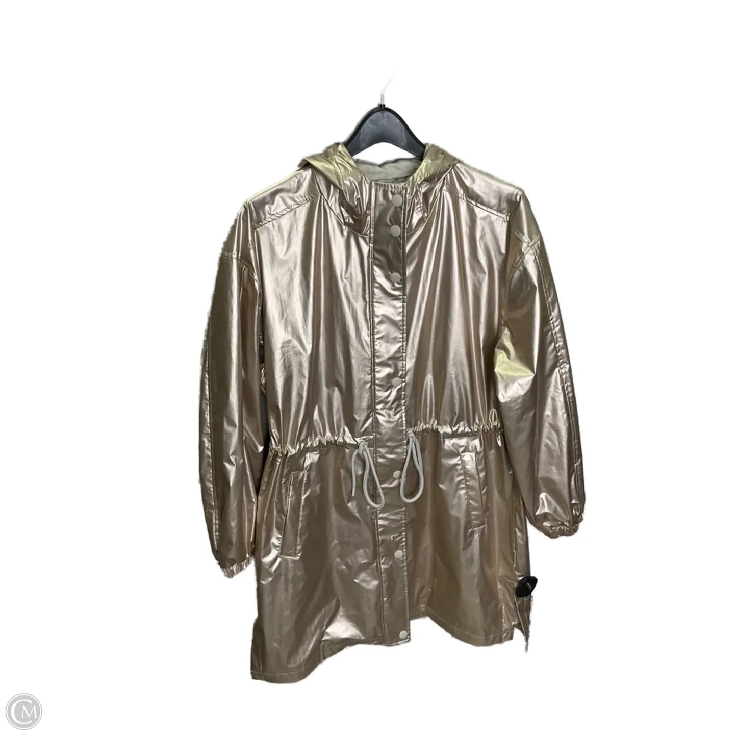 Coat Raincoat By Lou And Grey In Gold, Size: M