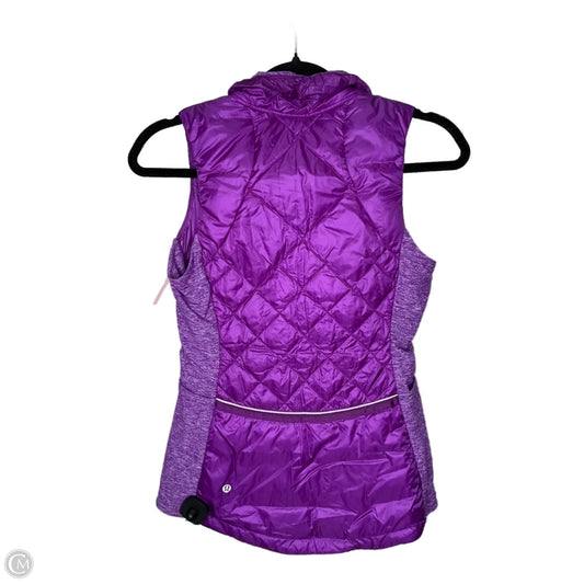 Vest Puffer & Quilted By Lululemon In Purple, Size: 4