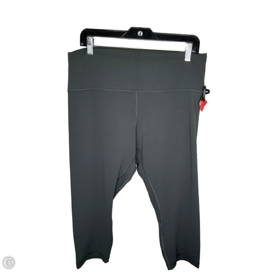 Athletic Leggings Capris By Lululemon In Grey, Size: 16