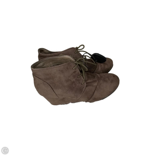 Boots Ankle Heels By Dream Pairs In Brown, Size: 7.5