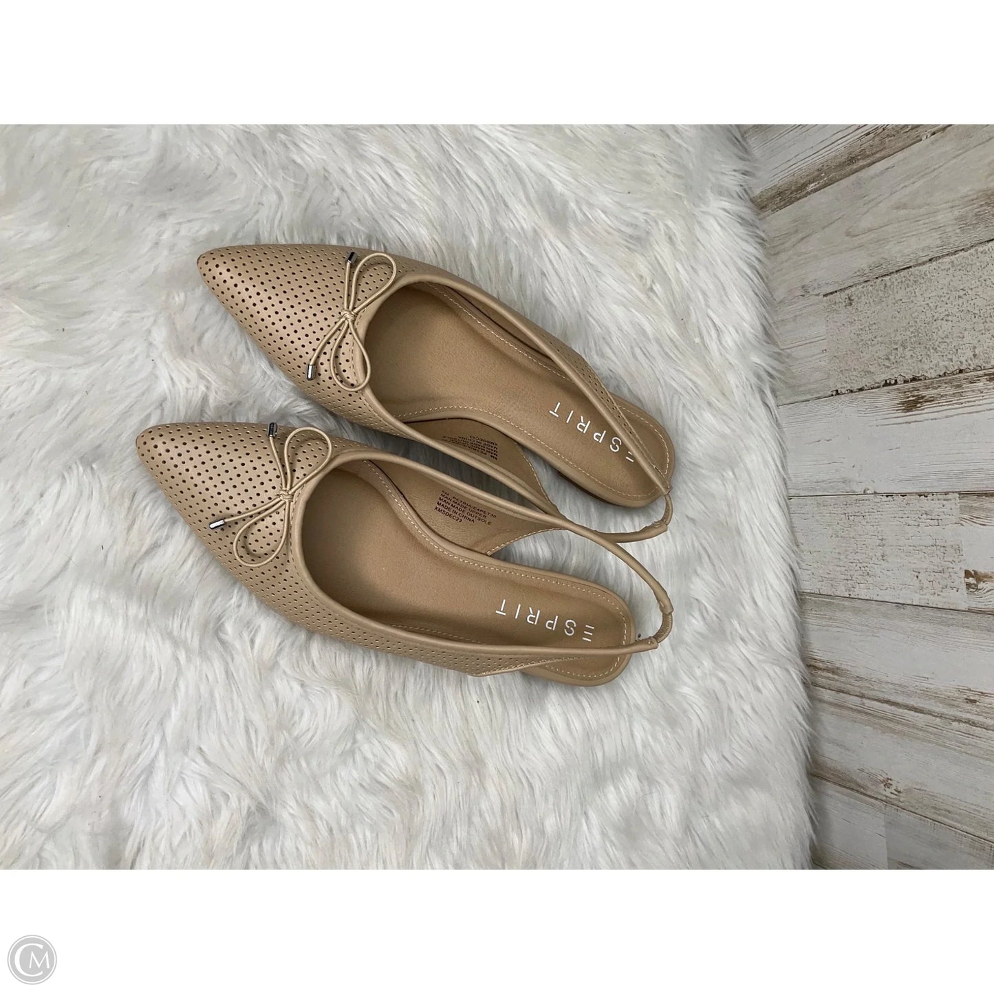 Shoes Flats By Esprit In Cream, Size: 8