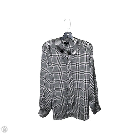 Top Long Sleeve By Torrid In Plaid Pattern, Size: 2x