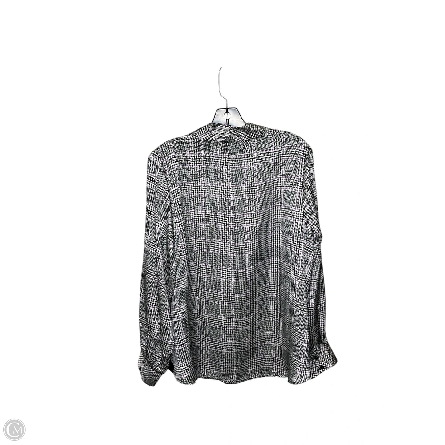 Top Long Sleeve By Torrid In Plaid Pattern, Size: 2x