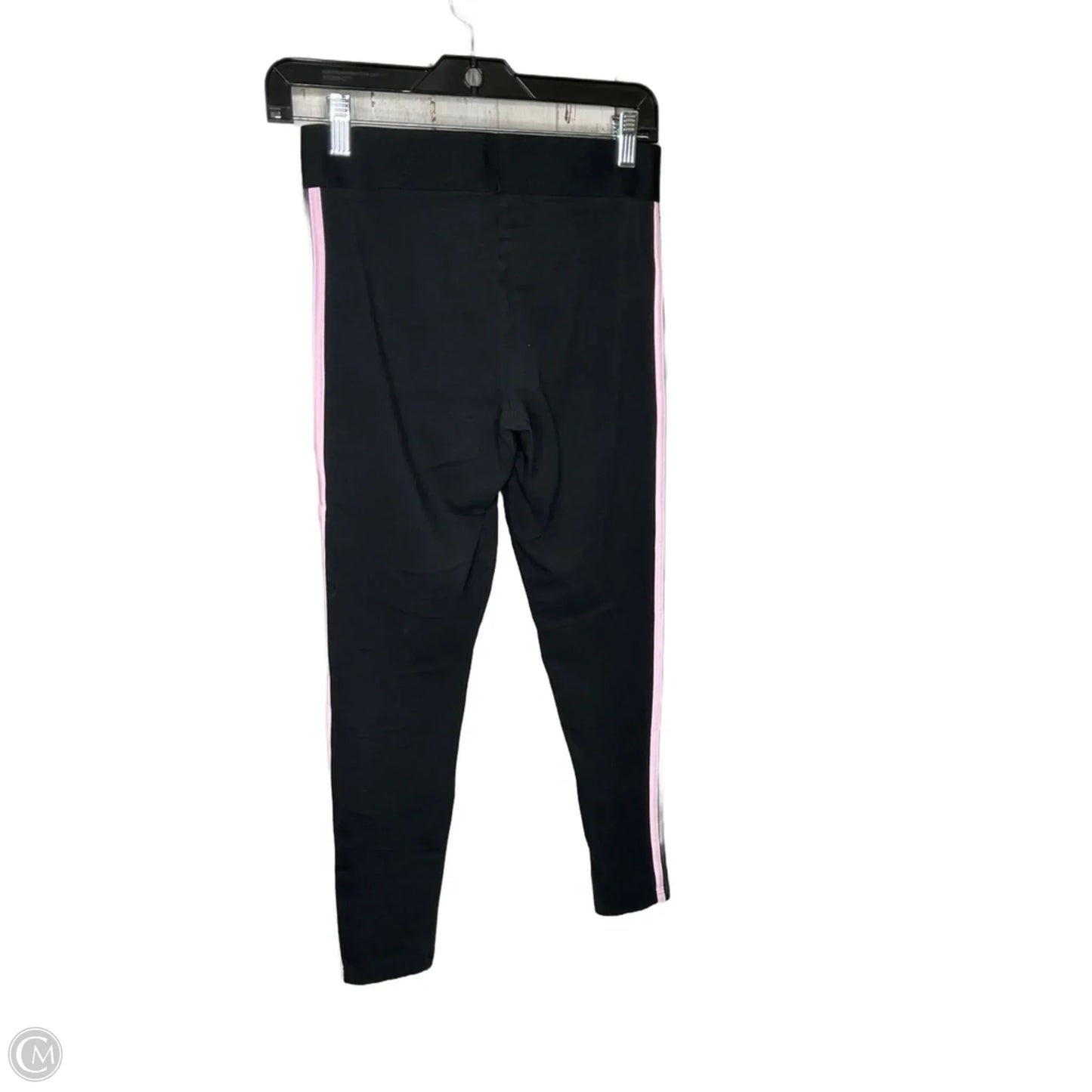 Athletic Leggings By Adidas In Black & Pink, Size: M