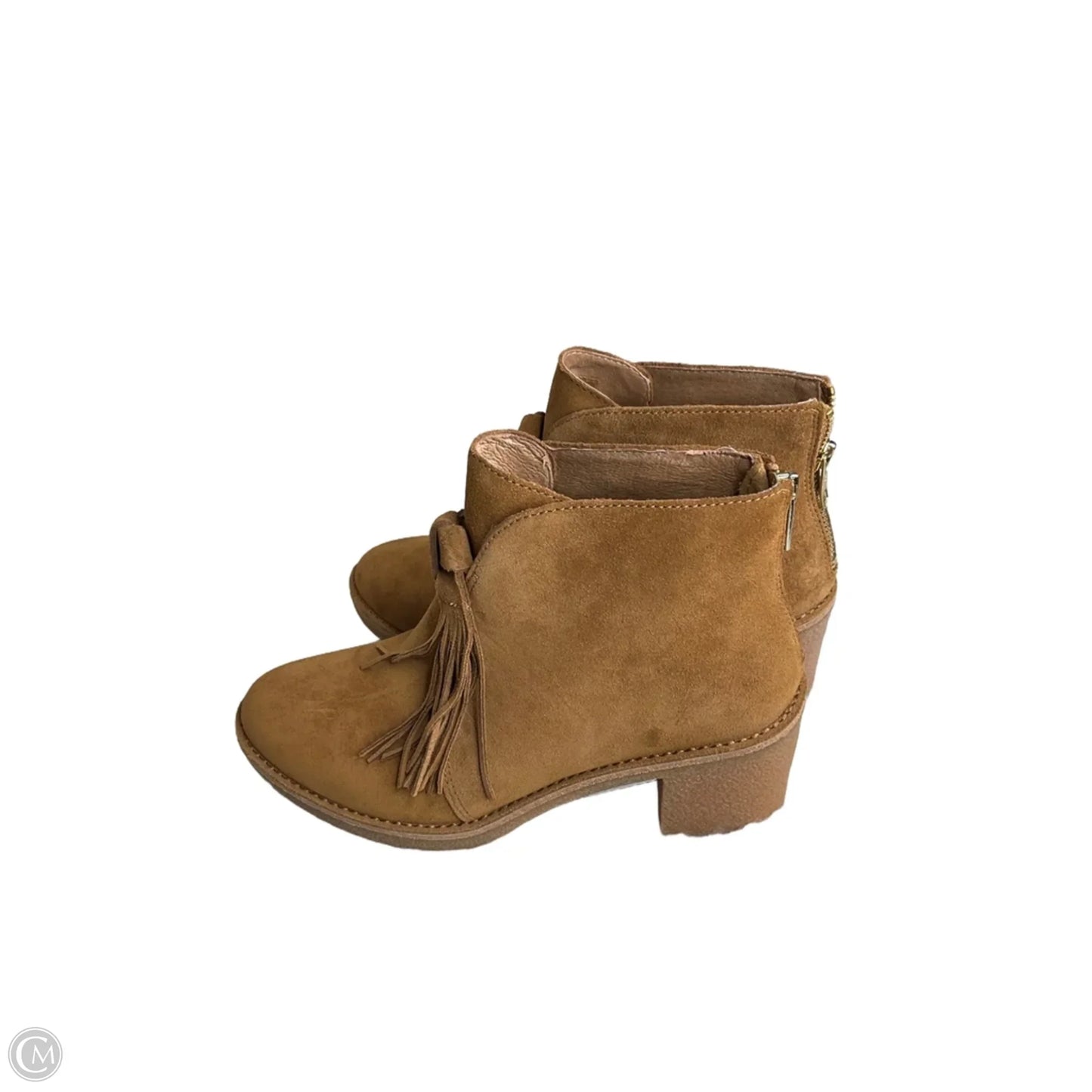 Boots Designer By Ugg In Brown, Size: 7