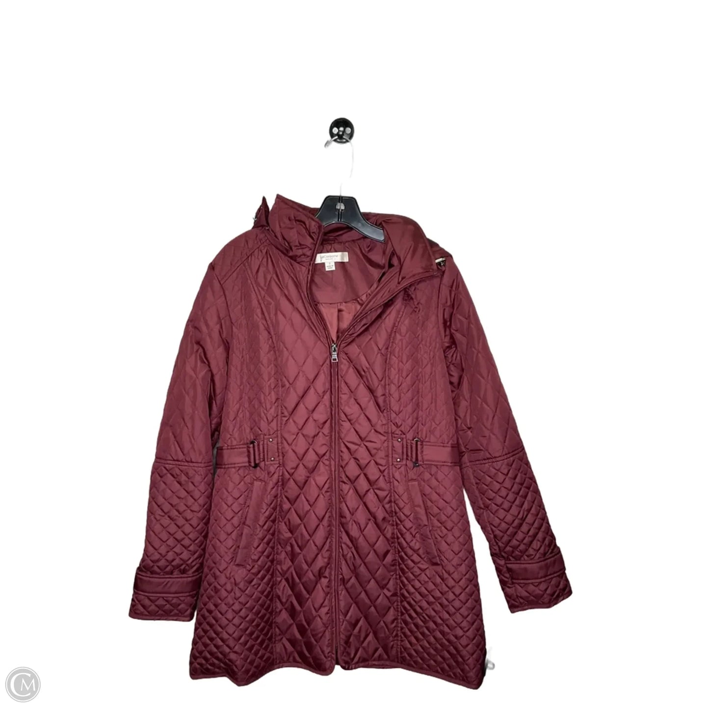 Jacket Puffer & Quilted By Liz Claiborne In Red, Size: S