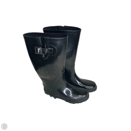 Boots Rain By Clothes Mentor In Black, Size: 7