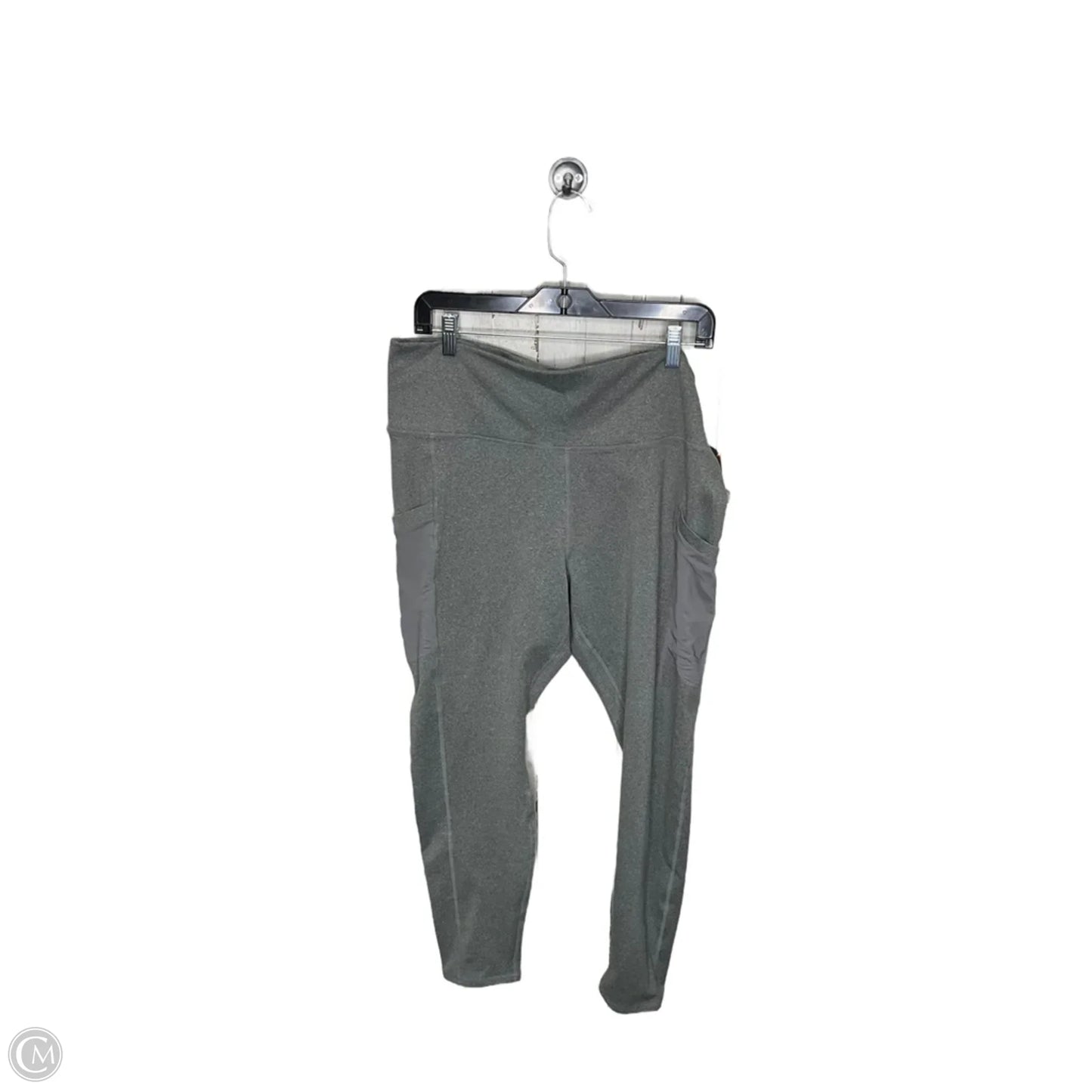 Athletic Leggings By Fabletics In Grey, Size: 2x