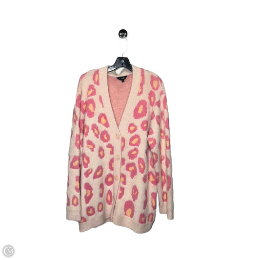Cardigan By Clothes Mentor In Pink, Size: M