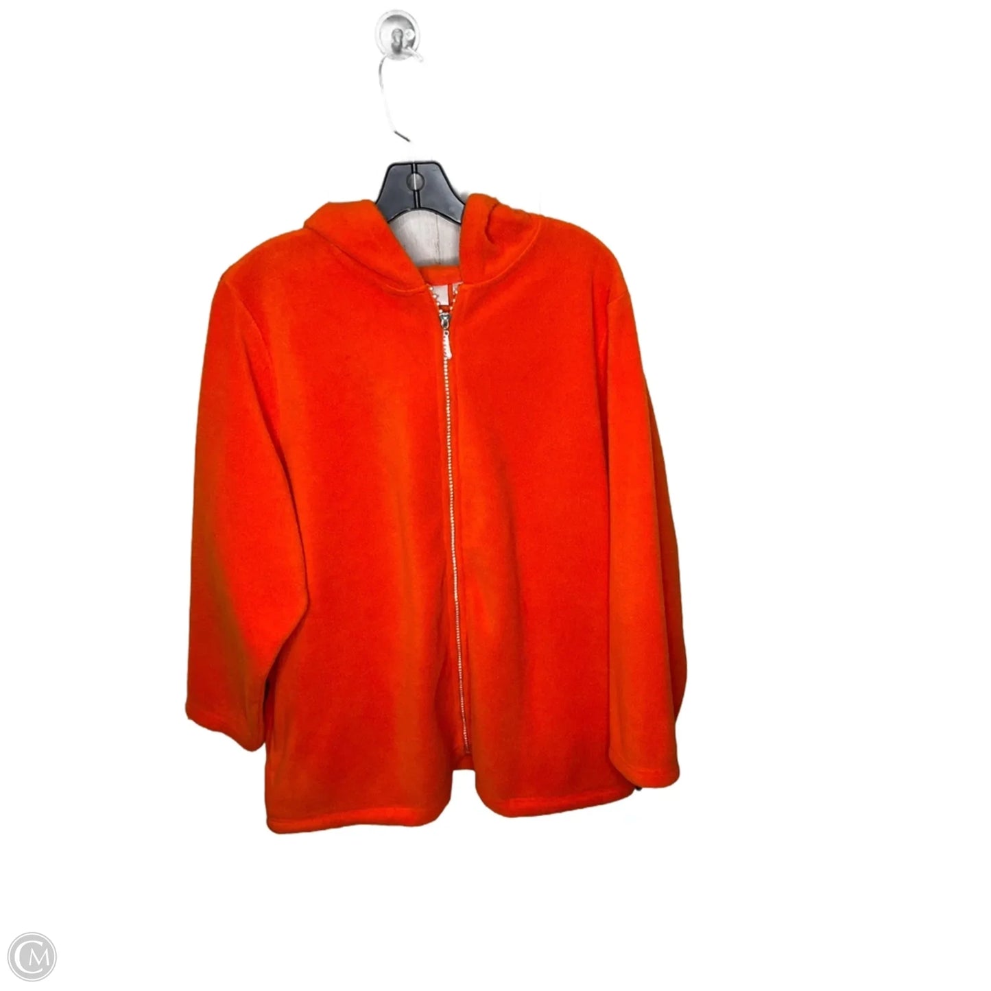 Jacket Fleece By Clothes Mentor In Orange, Size: 1x