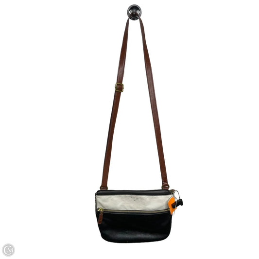 Crossbody Leather By Fossil, Size: Medium