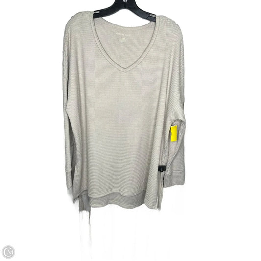 Top Long Sleeve By American Eagle In Cream, Size: Xl