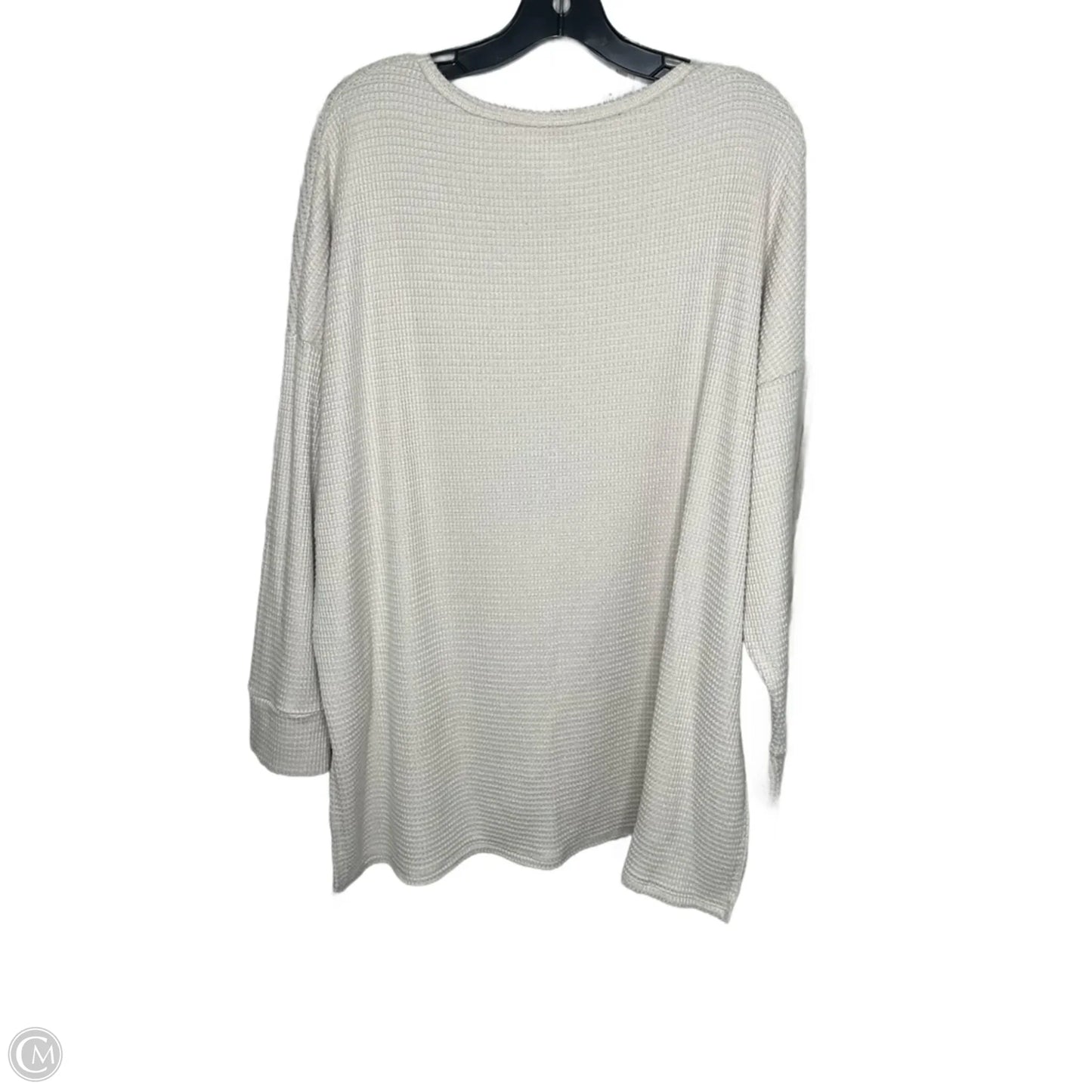 Top Long Sleeve By American Eagle In Cream, Size: Xl