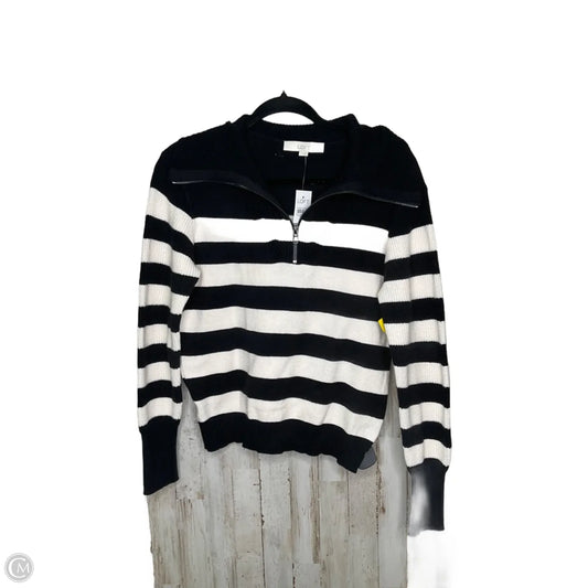 Sweater By Loft In Black & White, Size: S
