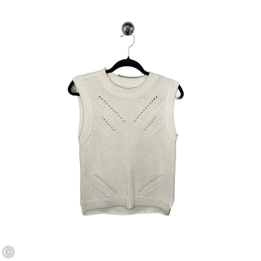 Vest Sweater By Sonoma In Cream, Size: M