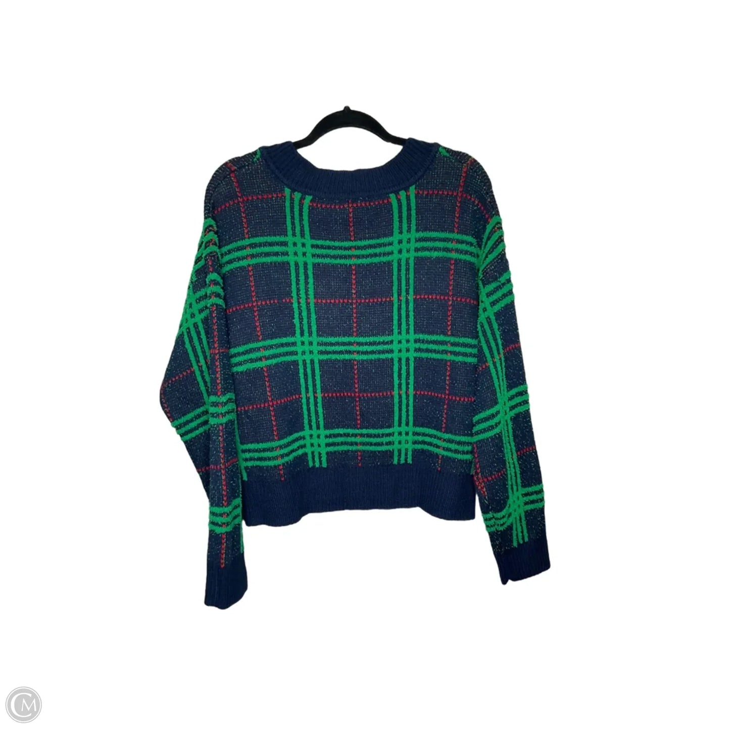Sweater By Crown And Ivy In Blue & Green, Size: Lp