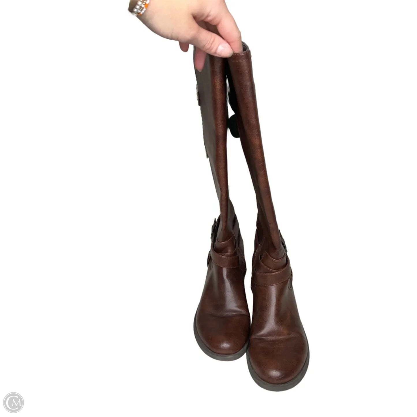 Boots Knee Flats By Guess In Brown, Size: 8.5