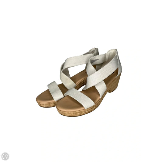 Shoes Heels Block By Clothes Mentor In Cream, Size: 11