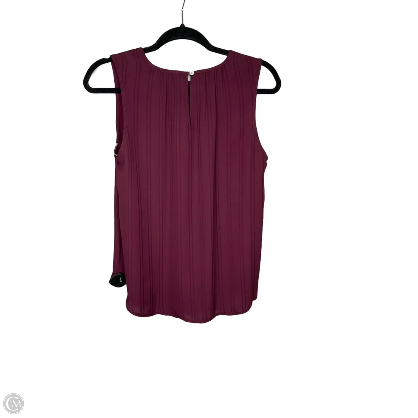 Top Sleeveless By Loft In Maroon, Size: Xs
