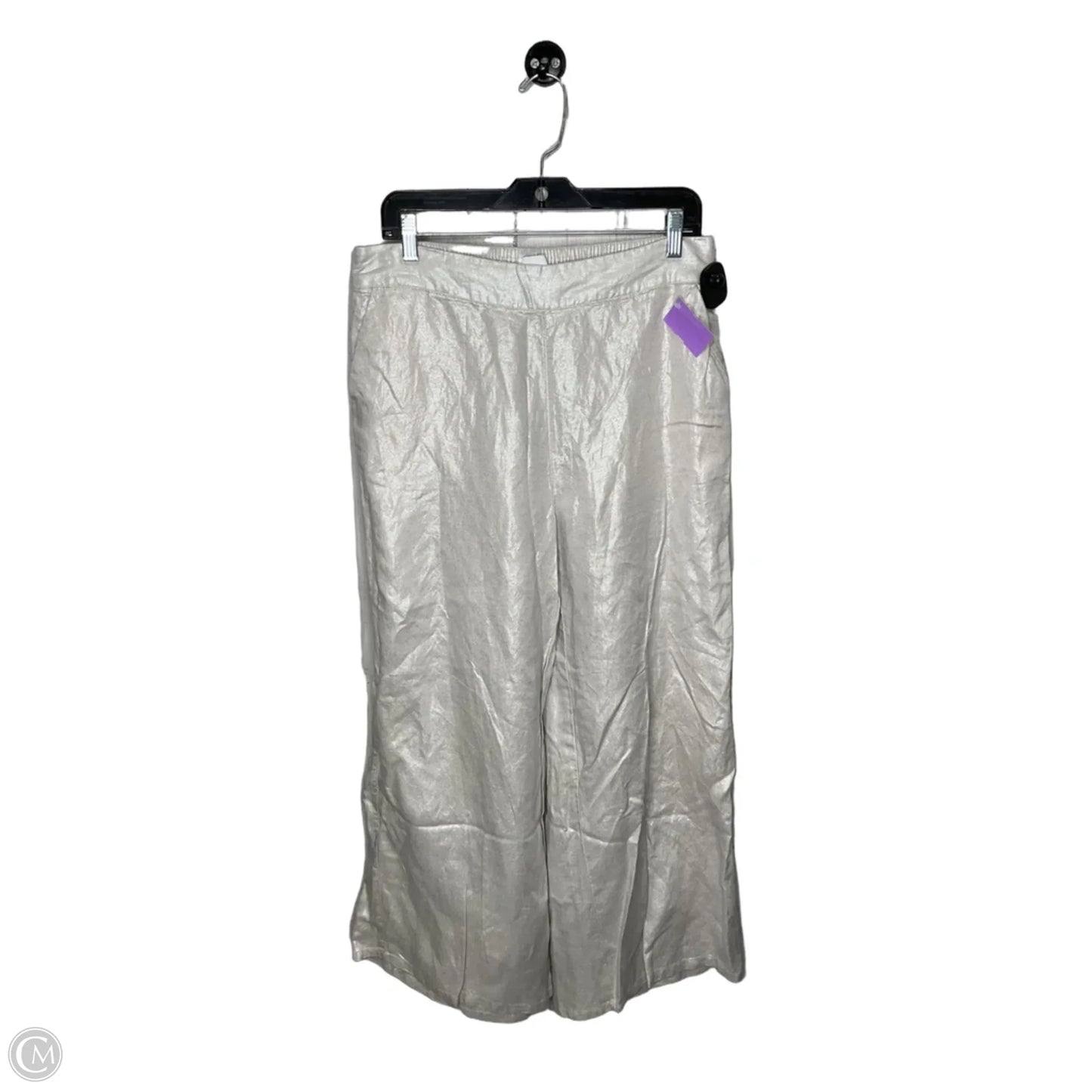 Pants Linen By Jones And Co In Silver, Size: L