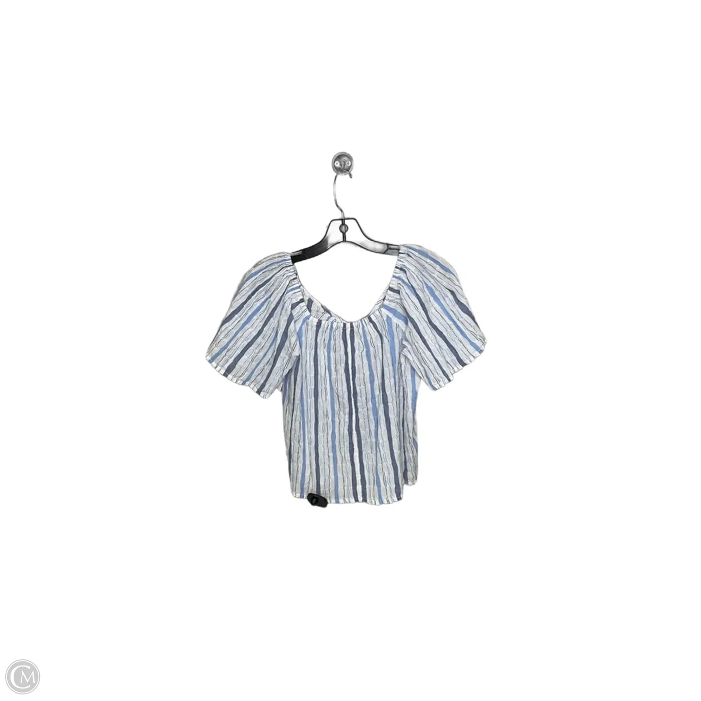 Top Short Sleeve By Loft In Blue, Size: Xs