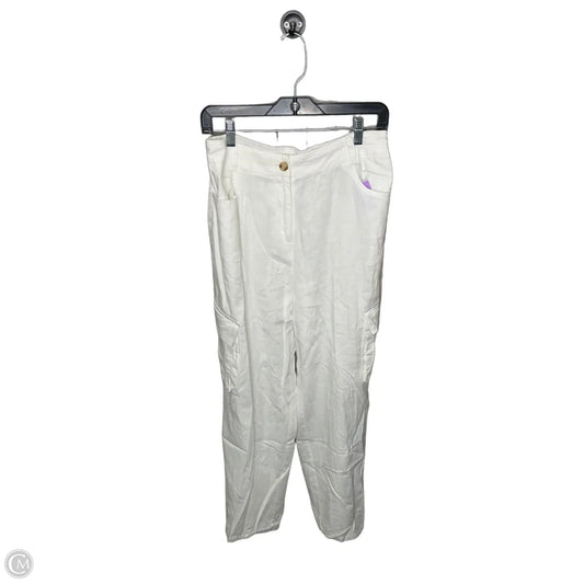 Pants Linen By Clothes Mentor In White, Size: L