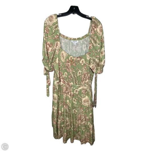 Dress Casual Midi By Agua Bendita In Floral Print, Size: 1x