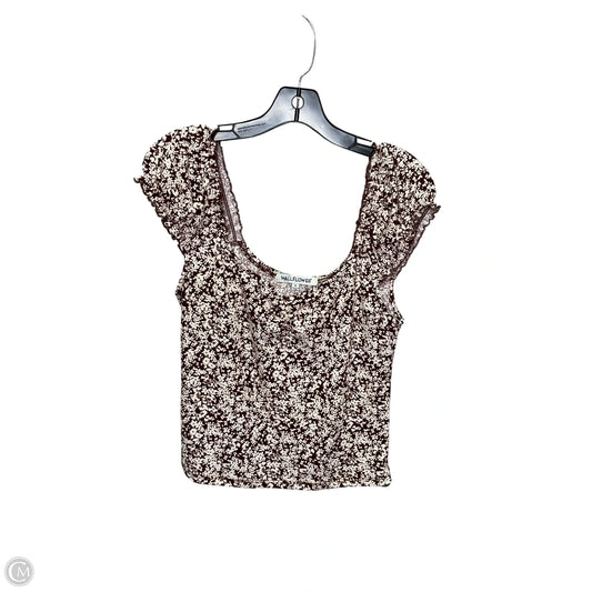 Top Short Sleeve By Wallflower In Floral Print, Size: Xl