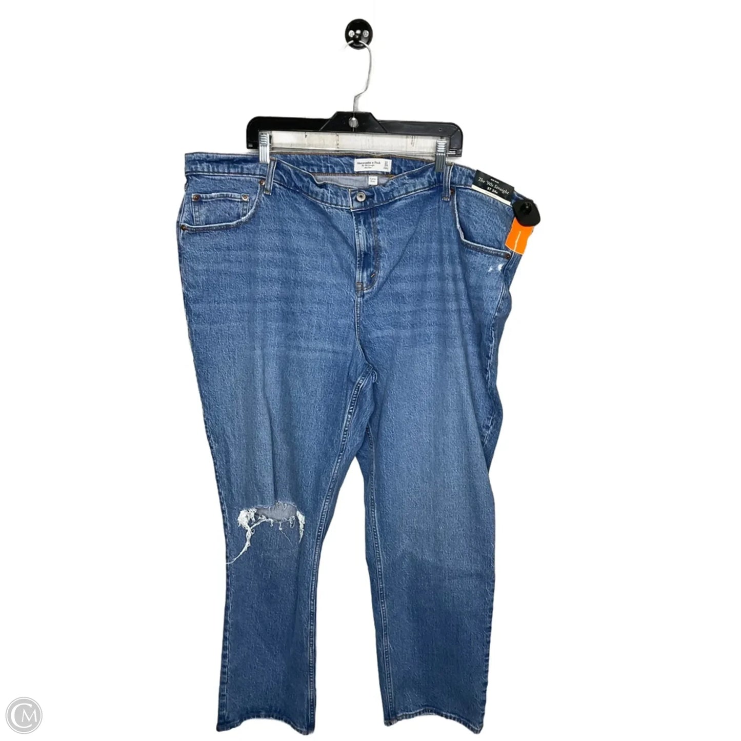 Jeans Straight By Abercrombie And Fitch In Blue, Size: 24