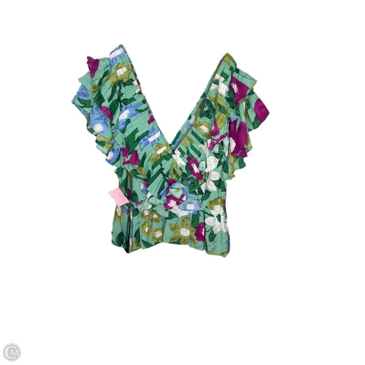 Top Short Sleeve By Entro In Green, Size: L