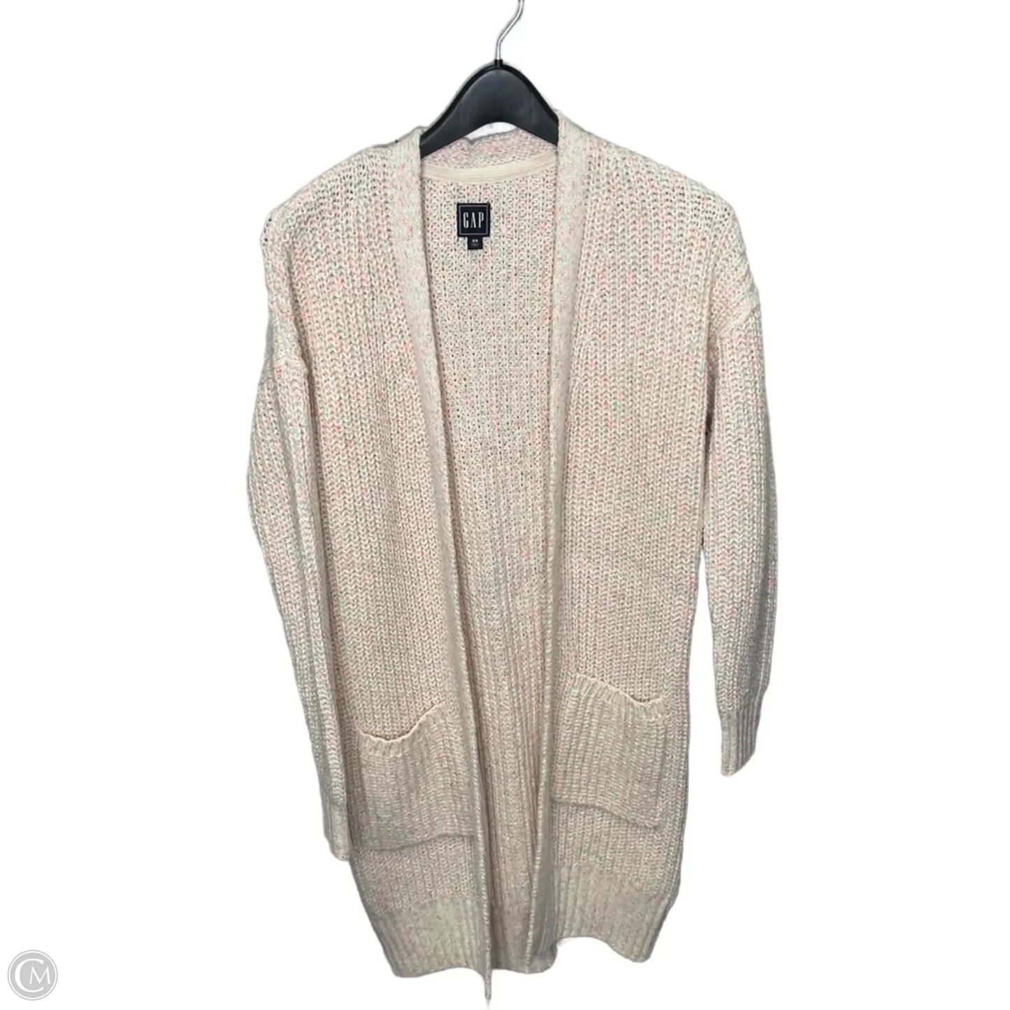 Cardigan By Gap In Green & Pink, Size: Xs