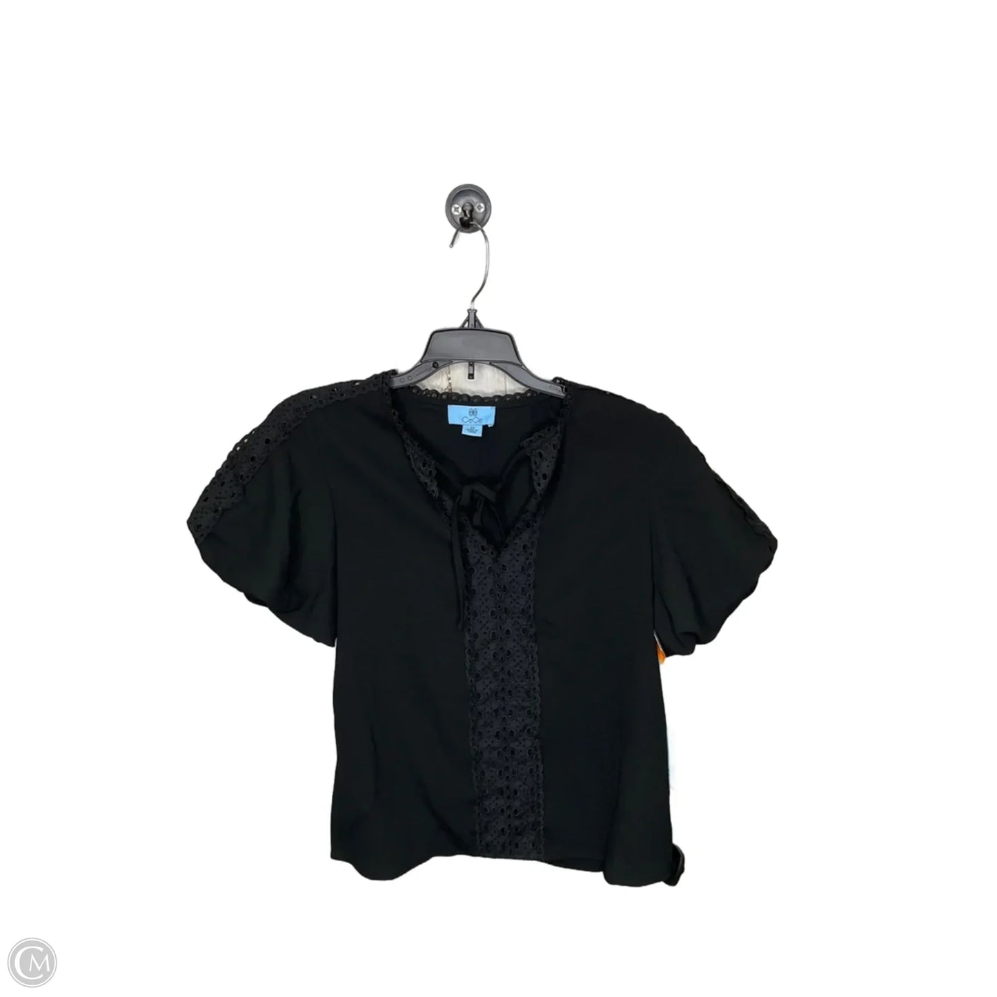 Top Short Sleeve By Cece In Black, Size: Xs