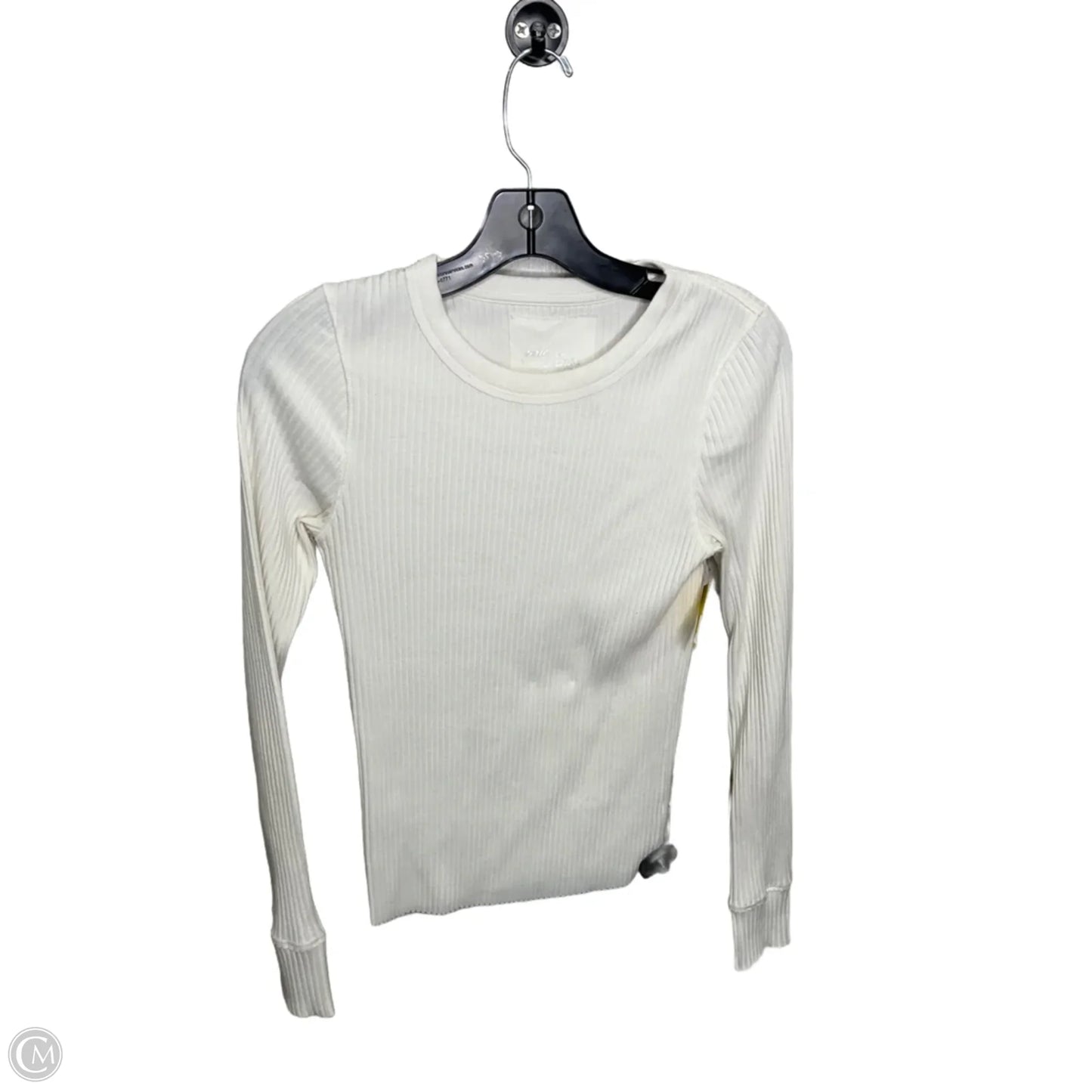 Top Long Sleeve By Aerie In White, Size: S