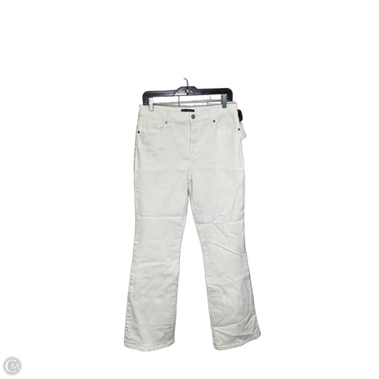 Jeans Boot Cut By Banana Republic In White, Size: 8