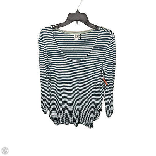 Top Long Sleeve By Anthropologie In Striped Pattern, Size: S
