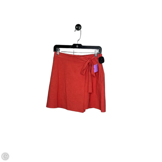 Skirt Mini & Short By A New Day In Orange, Size: S
