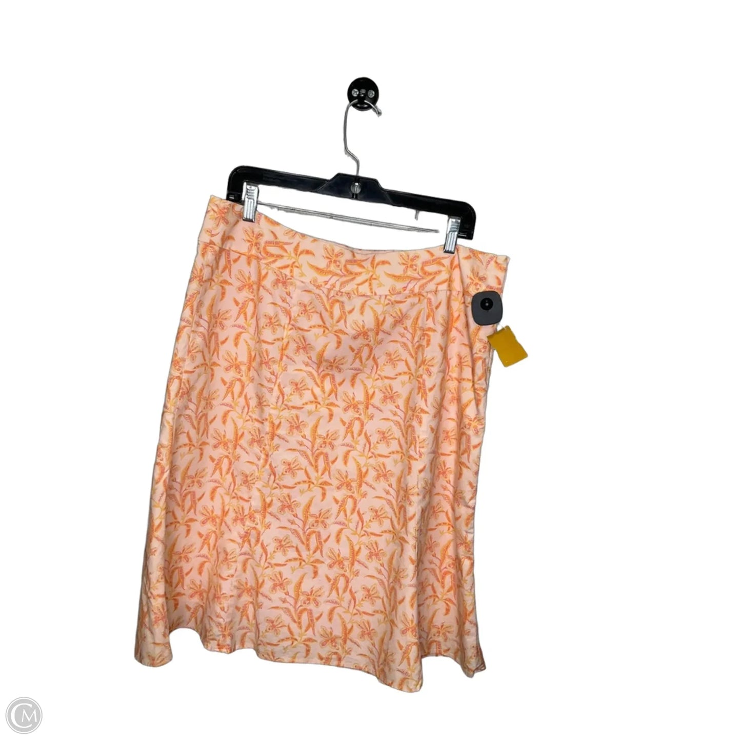 Skirt Midi By Gap In Orange, Size: 14