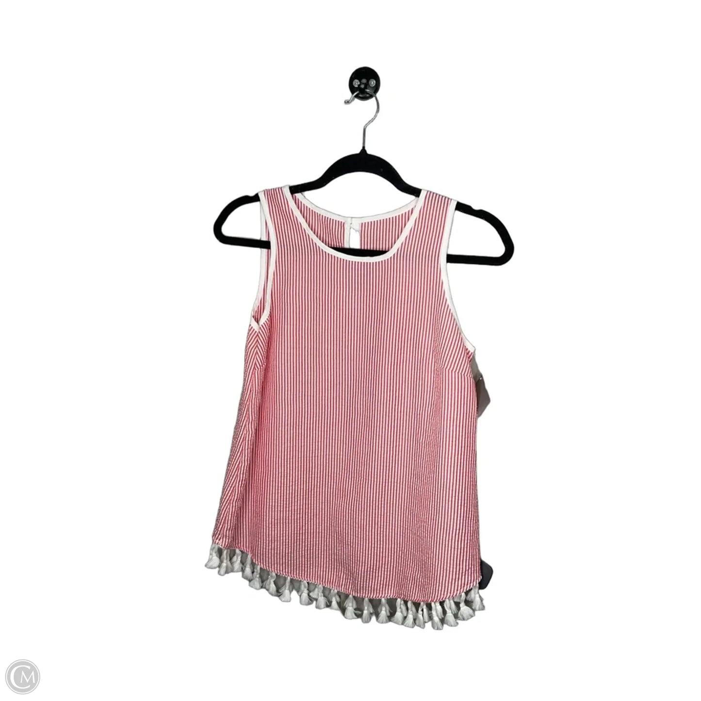 Top Sleeveless By Mms In Striped Pattern, Size: Xs