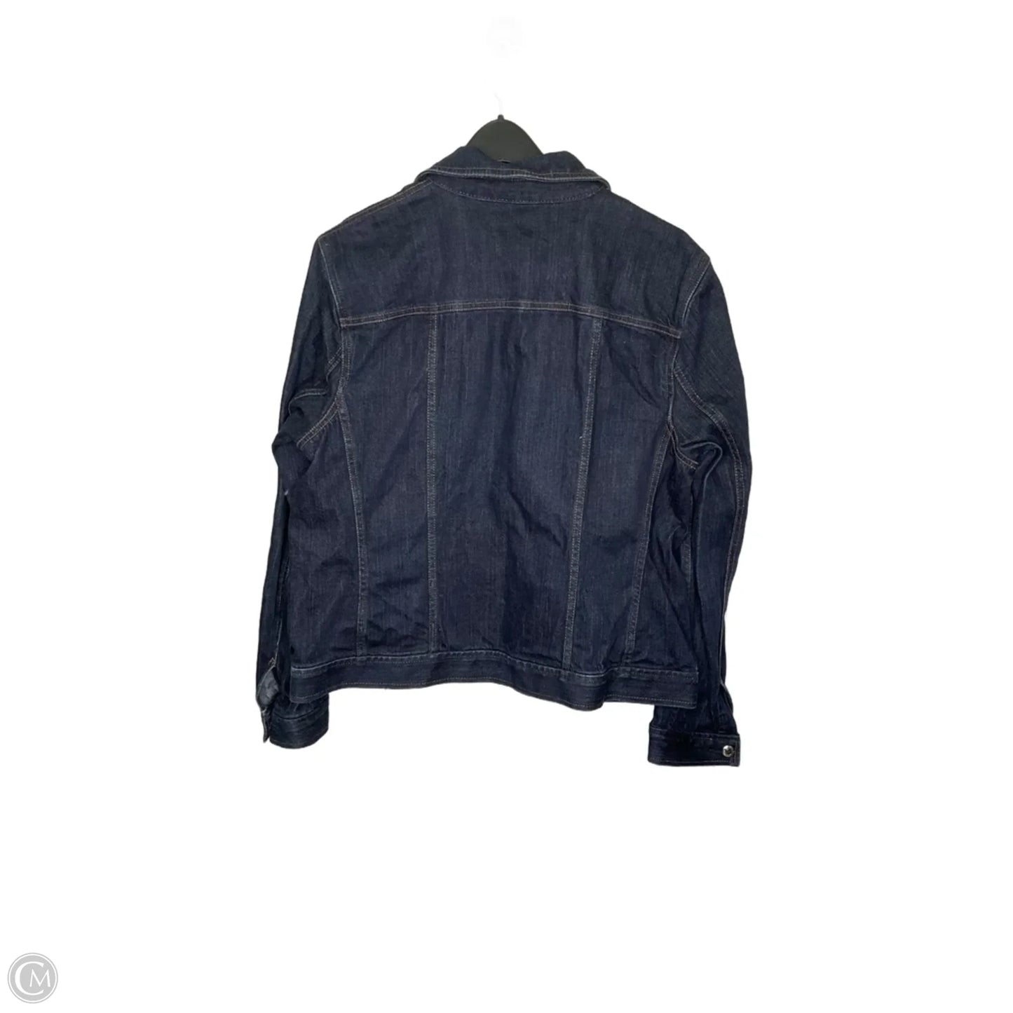 Jacket Denim By Chaps In Blue, Size: Xl