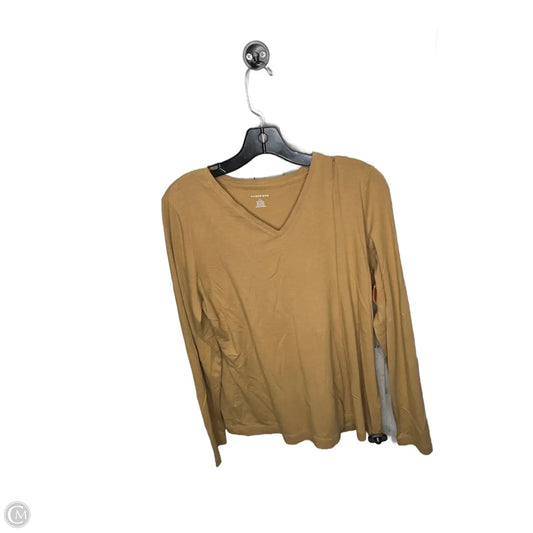Top Long Sleeve By Lands End In Beige, Size: L