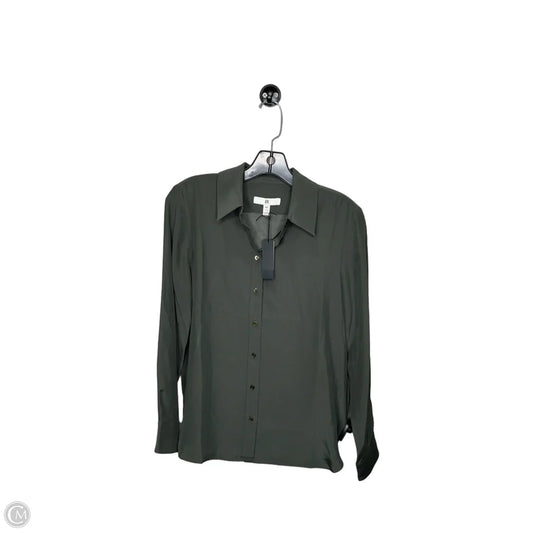 Blouse Long Sleeve By Banana Republic In Green, Size: Xs