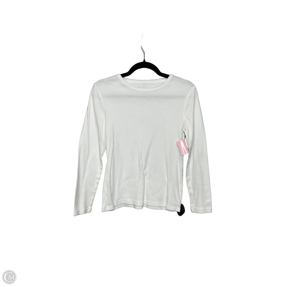 Top Long Sleeve Basic By Chicos In White, Size: S