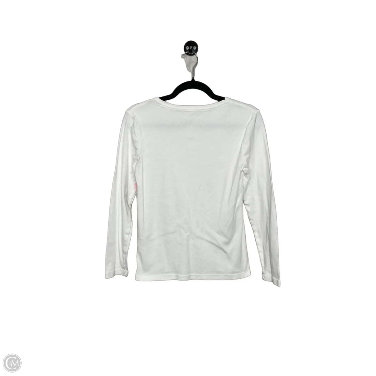 Top Long Sleeve Basic By Chicos In White, Size: S