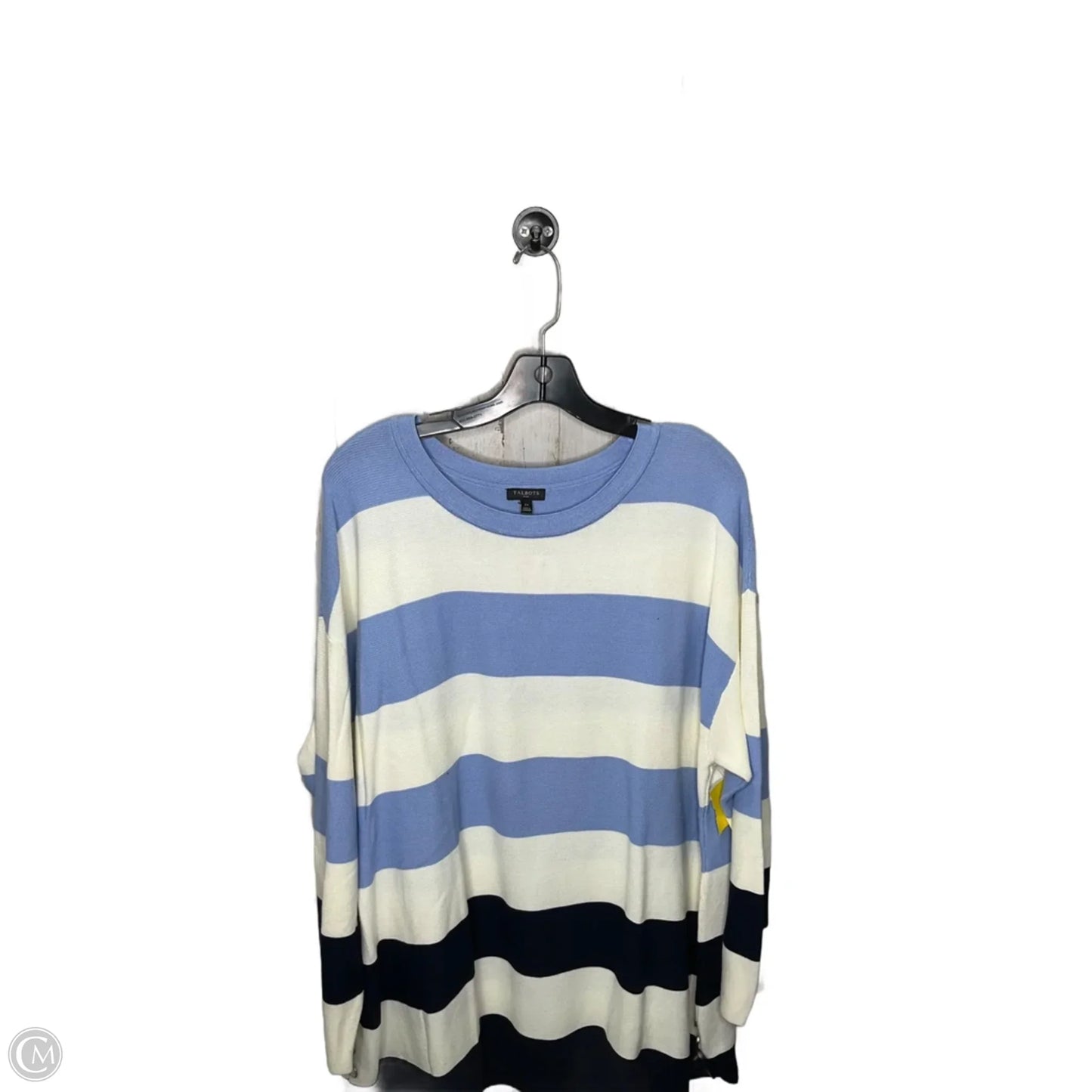 Sweater By Talbots In Striped Pattern, Size: 2x