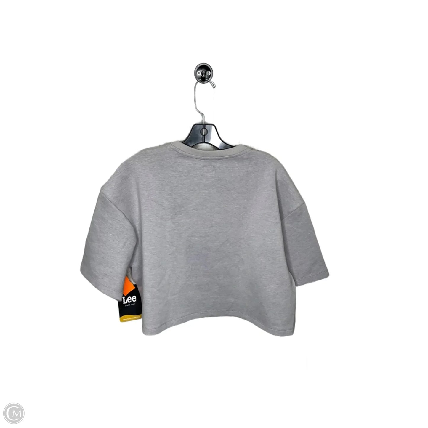 Top Short Sleeve By Lee In Grey, Size: M