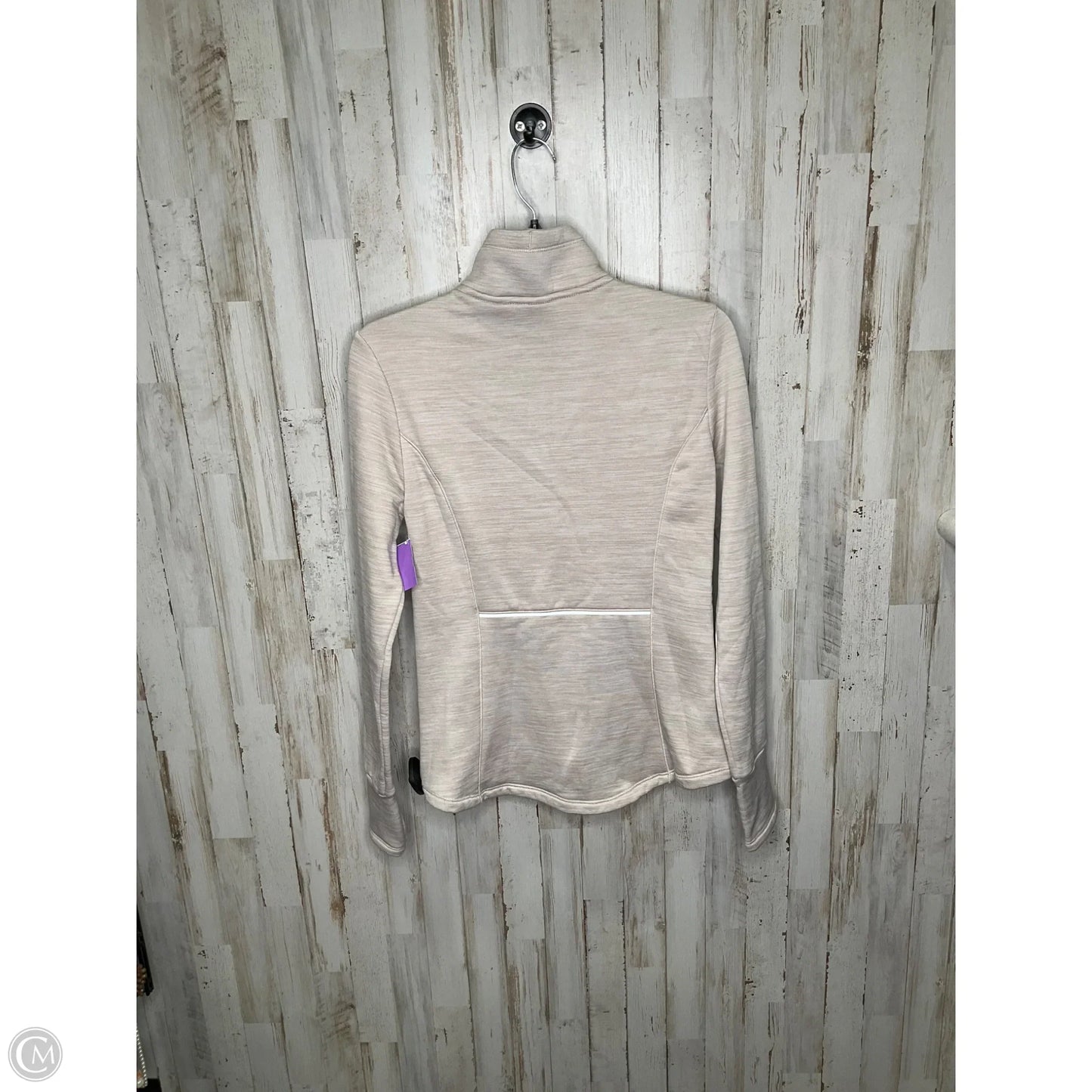 Athletic Sweatshirt Collar By Spyder In Beige, Size: M